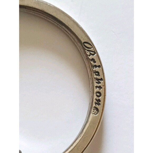 Brighton Hand Holding Purse w/ Heart Key Leather Keychain Fob Taiwan Vintage - Picture 5 of 6